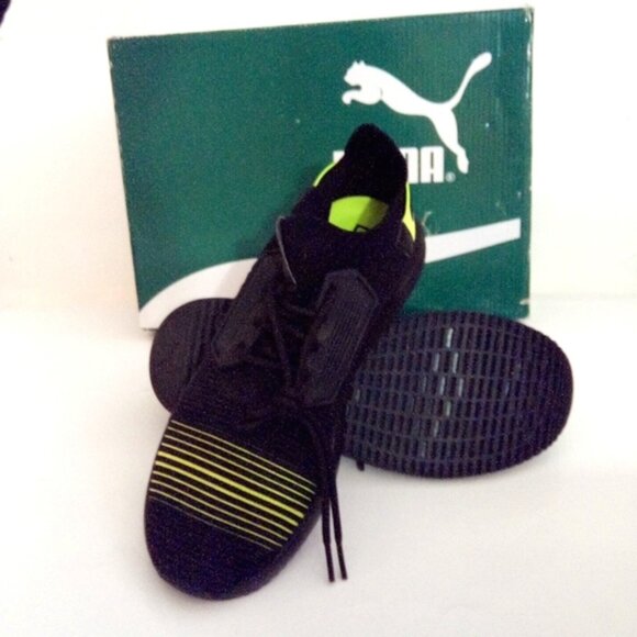 Puma Uprise Color Shift Black Lime-punch Lace Up Sneakers Men's Size US 9 EUR 42 - Picture 5 of 13